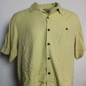 Beyond Paradise XL 100% Silk Button Front